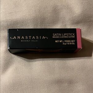 NIB Anastasia Beverly Hills Satin Lipstick in Black and Gold Box Rose Dream